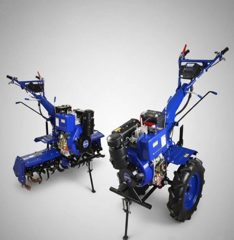 خرید تیلر دیزل اگرو ۱۰ اسب بخار - انتخابی ایده‌آل برای شخم‌زنی عمیق و قدرتمند